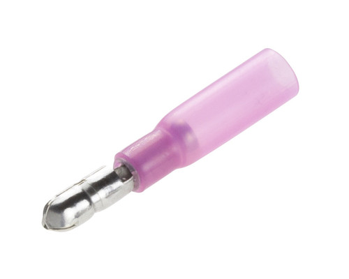 Male Bullet Heatshrink - Red (Pack of 25)