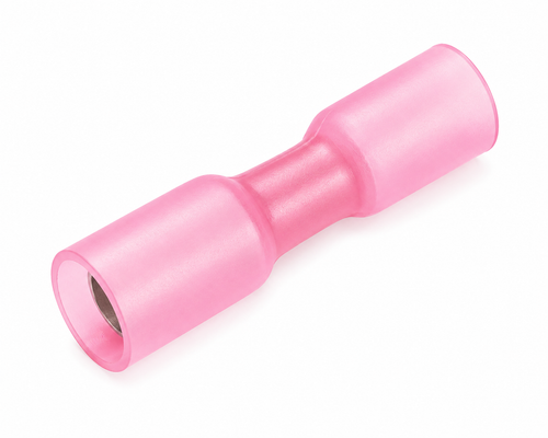 Female Bullet Heatshrink 4mm Fully Insulated - Red (Pack of 25)