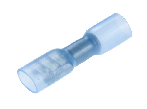 Blue Female Spade 6.3mm heatshrink - Fully Insulated (Pack of 25)