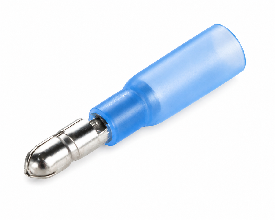 Blue Male Bullet 5mm Heatshrink (Pack of 25)