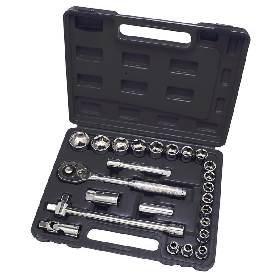 Socket Wrench Set 25 pce 1/2" (Metric 8-32mm)