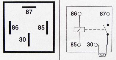Relay 4-pin 12v 40A Open, Fused ( Pack of 1 )