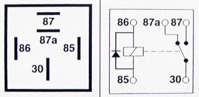Relay 5-pin 12v 40A Changeover with Diode ( Pack of 1 )