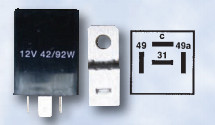 Flasher Unit (12v) - 4 Pin Electronic (98 w) (Pack of 1)