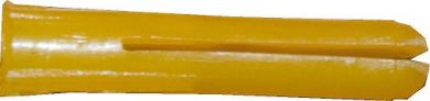 Yellow Plastic Masonry Wall Plugs (5/25mm) (Pack of 100)