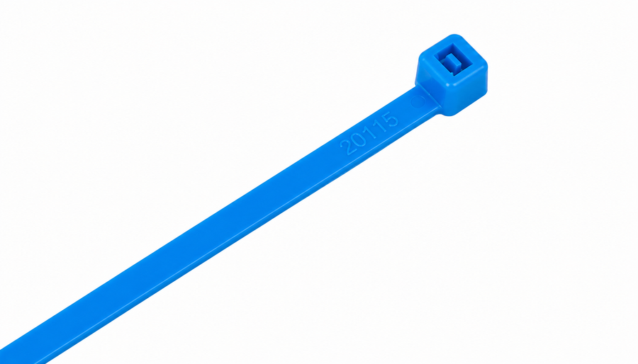 Light Blue Nylon Cable Ties (Pack of 100)