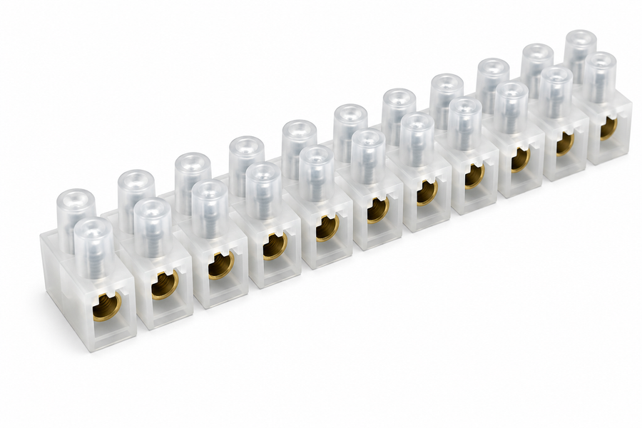 Mixed Connector Strips 3 -30 Amp (white) (Pack of 25)