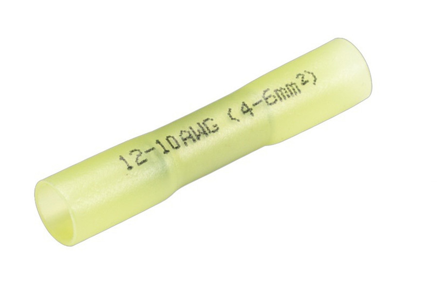 Heatshrink Butt Connector - Yellow (Pack of 25)