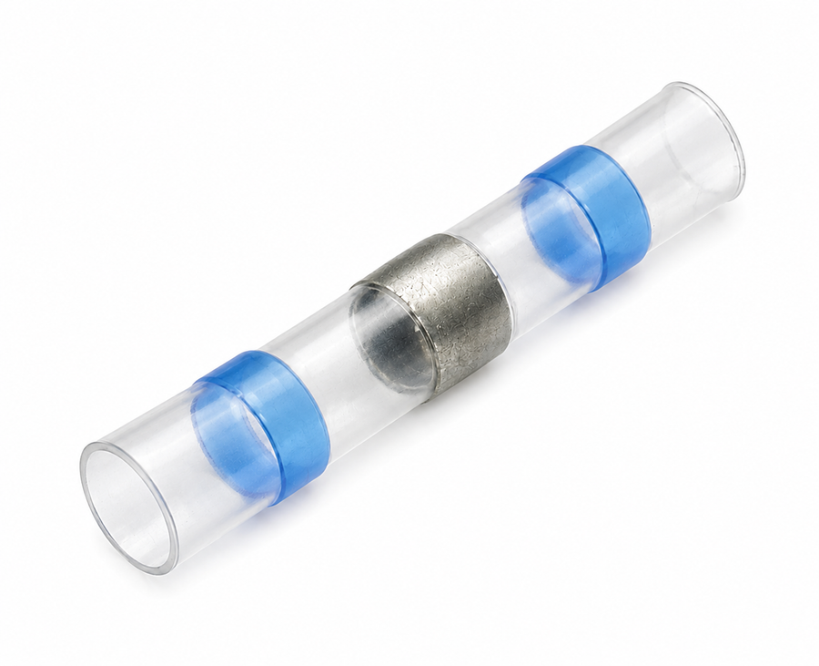 Blue Heat Shrink Solder Butt Connectors (16-14 gauge) (Pack of 25)