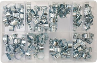 Assorted Mini Hose Clips (7-17mm) (110 Pieces )