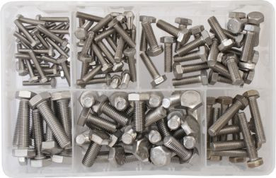 Assorted Stainless Steel Metric Setscrews (120 Pieces)