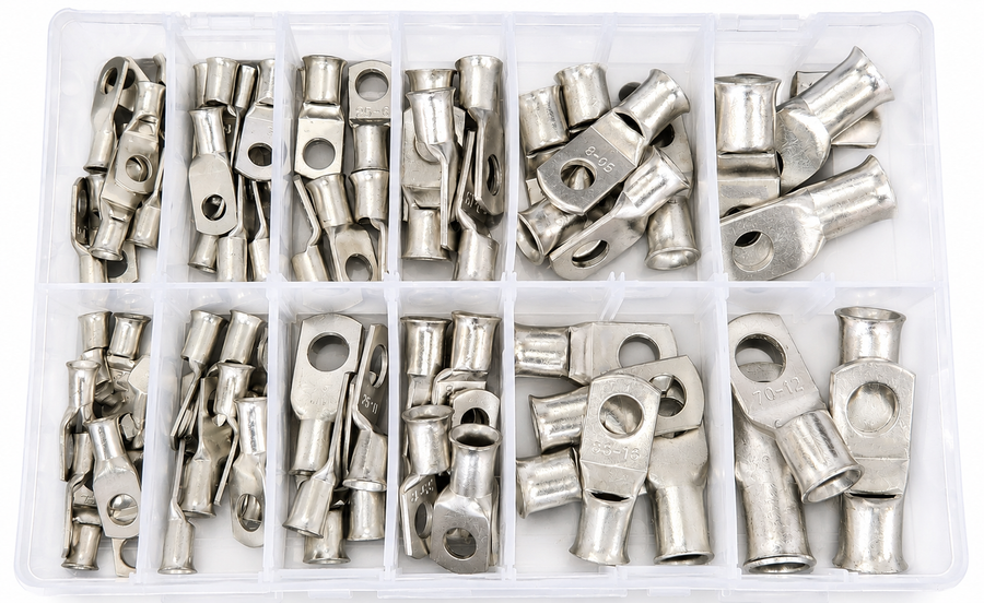 Assorted Copper TubeTerminals 10-70mm²  (78 Pieces)