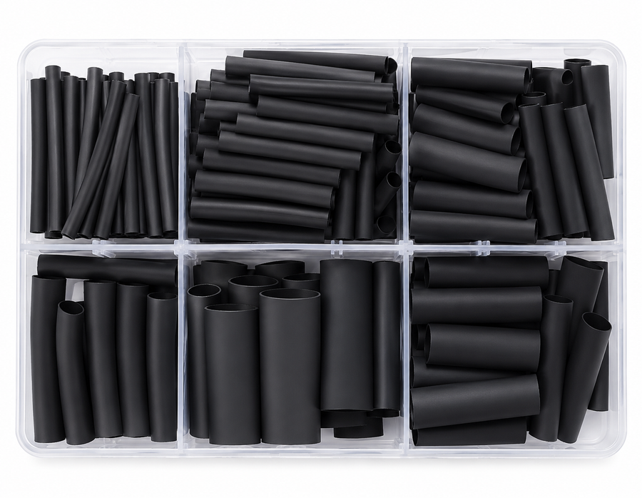 Assorted Box of 3:1 Adhesive Lined Heatshrink Mix ( 225 Pieces )