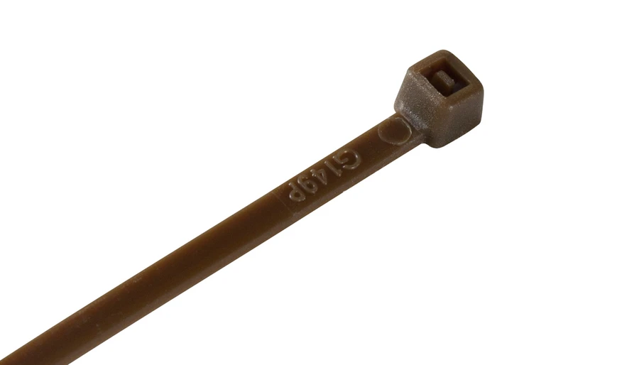 Brown Nylon Cable Ties (Pack of 100)