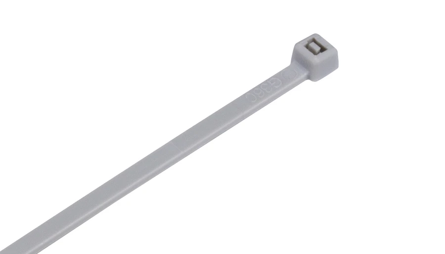 Silver Nylon Cable Ties (Pack of 100)