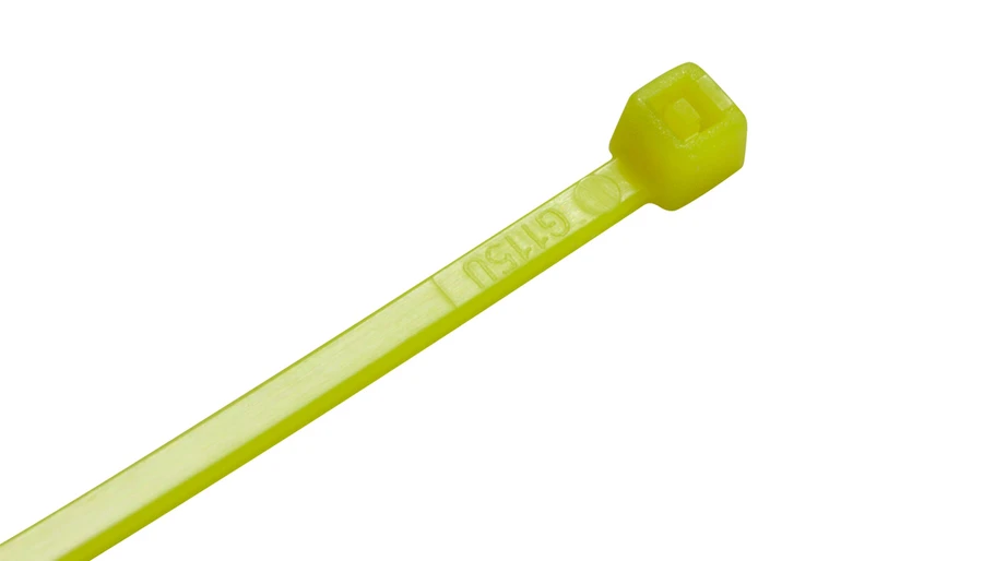 Yellow Nylon Cable Ties (Pack of 100)