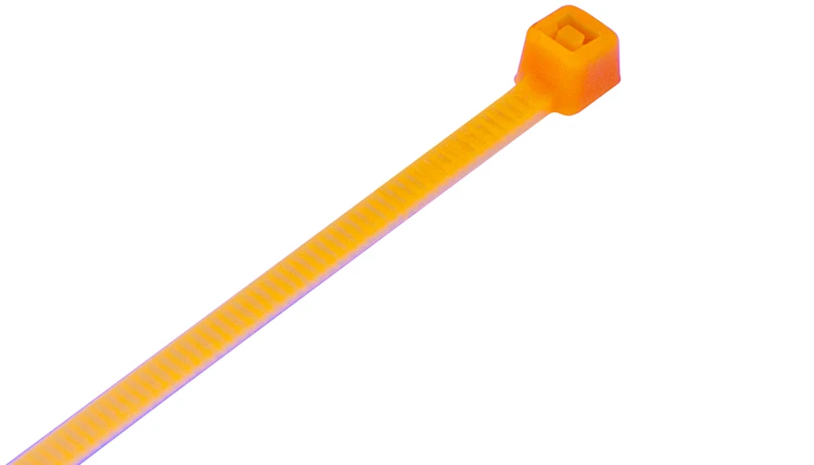 Fluorescent Orange Cable Ties (Pack of 100)
