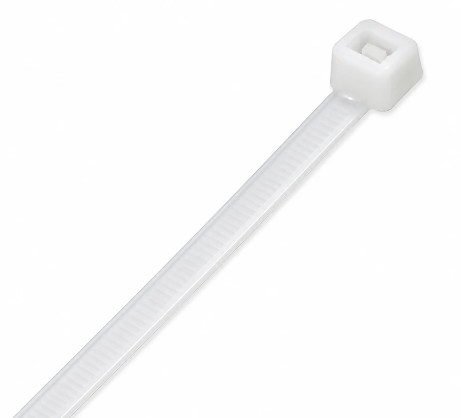 White / Natural Nylon Cable Tie (Pack of 100)