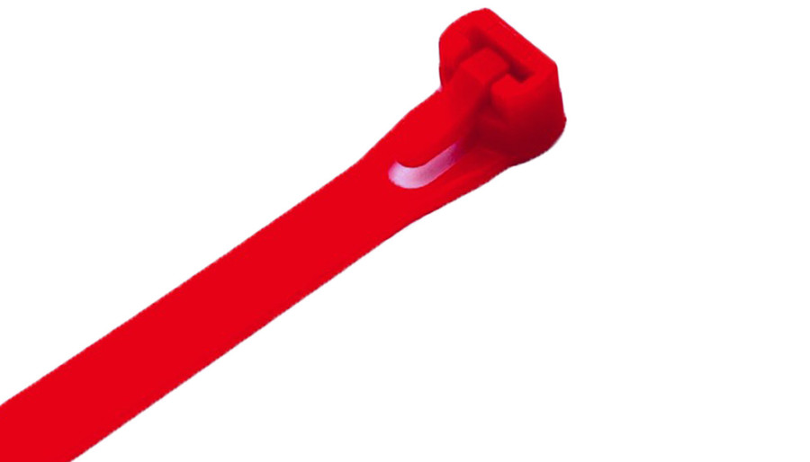 Red Releasable Cable Ties (Type B) (Pack of 100)