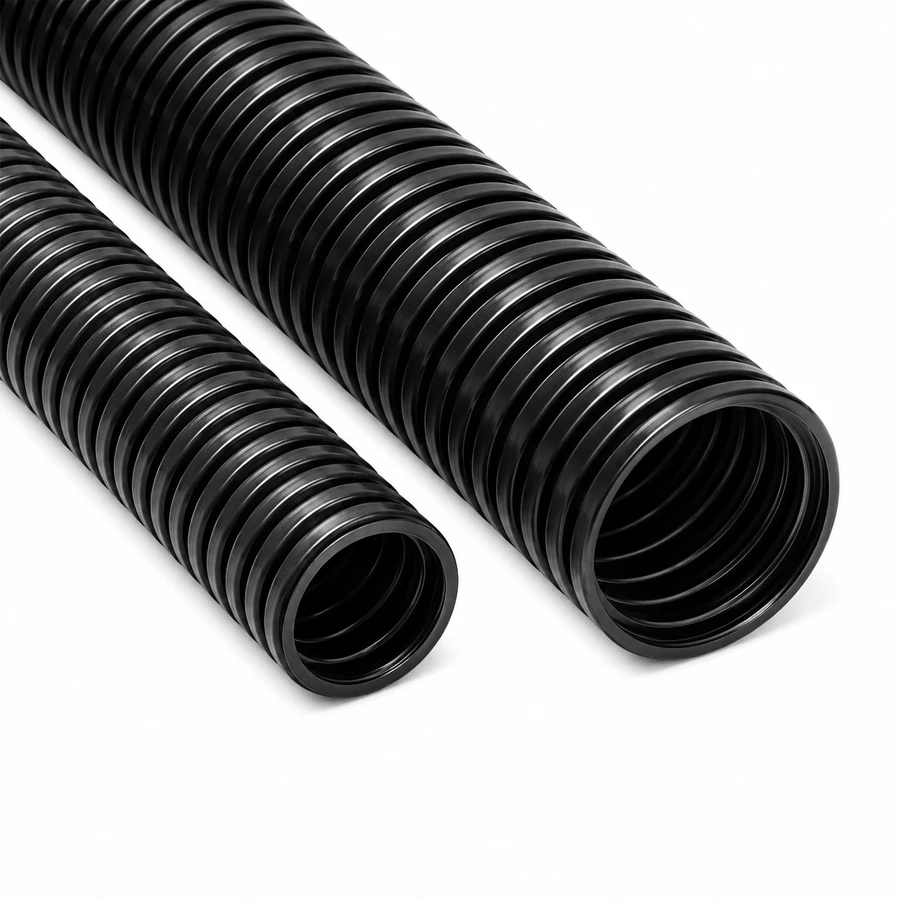 Black Flexible Non-Split Conduit Tubing - 50m Reel