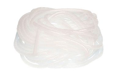 White Cable Spiral Wrap, 25m Roll