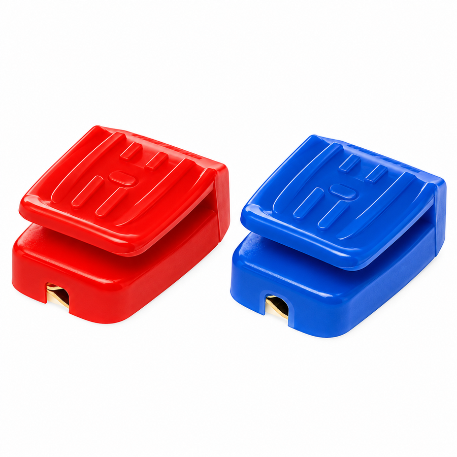 Quick Release Battery Terminals - Pair (Red + Blue)