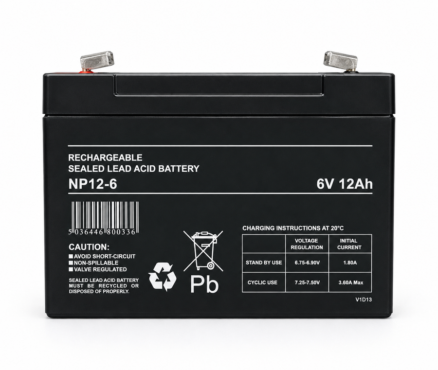 S.L.A. Battery 6v-12Ah