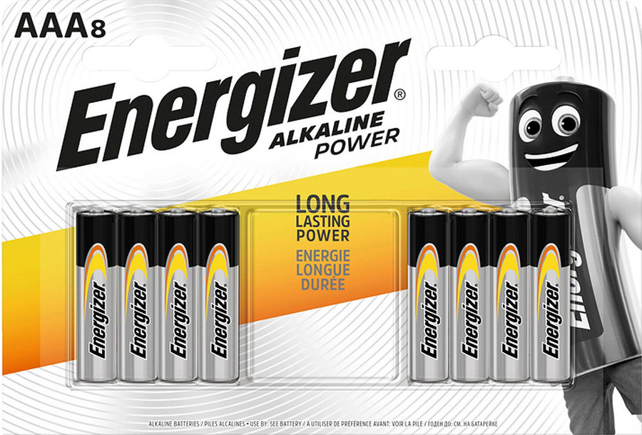 Energizer Alkaline Battery AAA (8 pack)