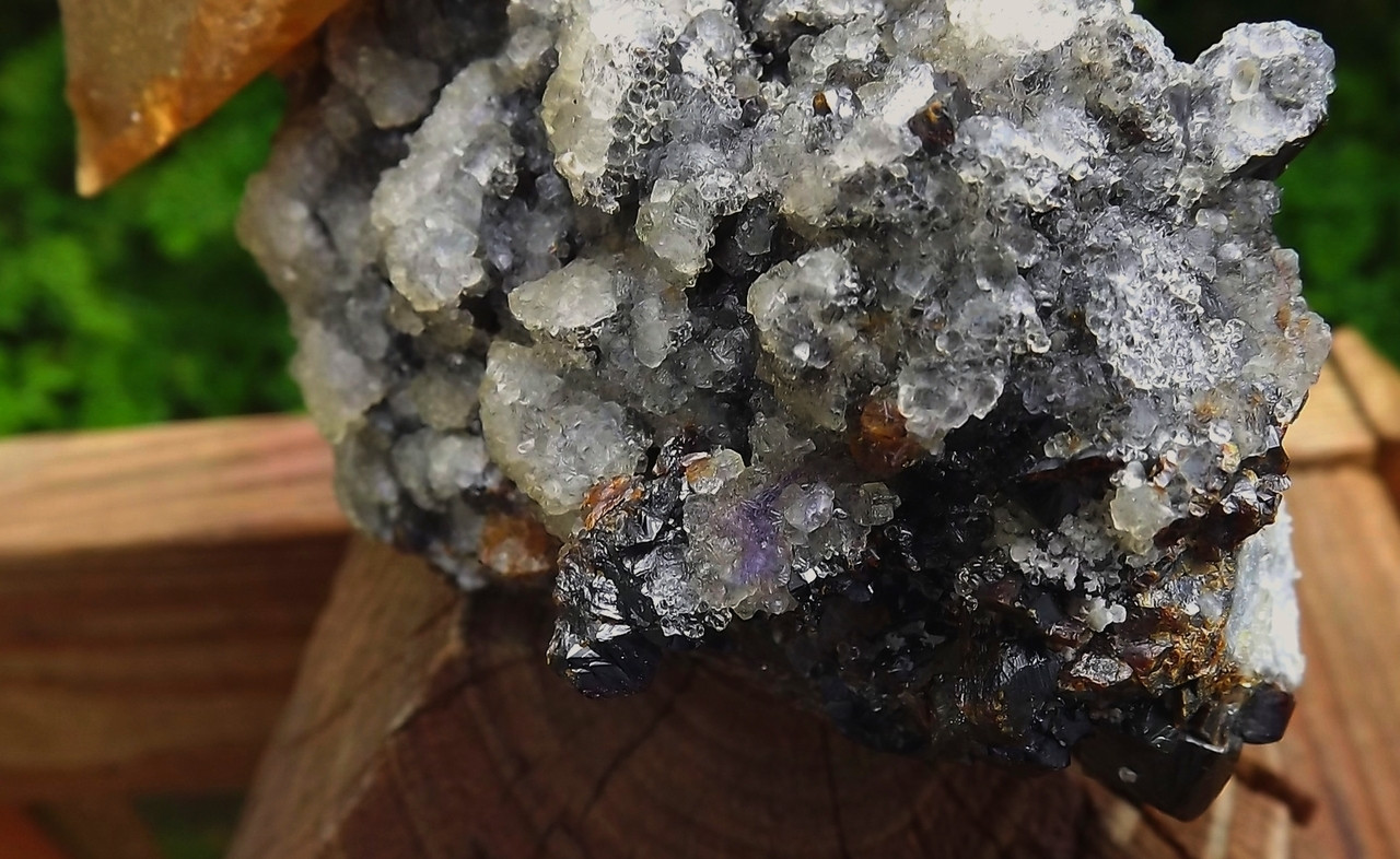 Rare Big Elestial Golden Calcite Crystals, Sphalerite, Fluorite ...