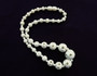 Vintage Galalith Necklace Art Deco Moderne Cubism Inspired Carved Beads