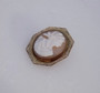 Victorian Cameo Brooch Carved Sardonyx Pin Greek Harvest Goddess