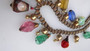 Early Miriam Haskell Poured Glass Beads Bookchain Fringe Necklace Moriage