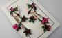 LUNCH AT THE RITZ "Rosalie" Earrings Pink Red Roses Enamel Xmas Christmas