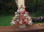 Exquisite Huge Rhinestone Christmas Tree Brooch Xmas Bells  Bows Pin