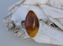 Arts & Crafts Russian Natural Baltic Amber Ring Antique Silver Sterling 875