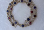 Nadri Art Deco Necklace jewels of India Style Jeweled Collar Necklace Lab Gemstones