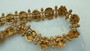 Rare Vintage Massive Chunky FENDI Choker Necklace Gold Tone Pearl Acorn Links 1980's