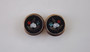 Antique Victorian Pietra Dura Low Gold Cufflinks Rare Fabulous!