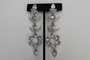 Fabulous 1945-1950 Block E EISENBERG Long Dangle Diamante Crystal Chandelier Earrings