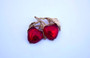 Vintage Napier Red Twin Apple Brooch Deep Red Double Fruit Rare Pin Amos Parrish