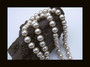 Vintage Glass Pearls Necklace Rope Length 48 inches Long 10mm Heavy Gorgeous Old Costume Jewelry