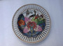 Antique Chinese Famille Rose Porcelain Plate Vivid Wild Peony & Leaves Design Cut Out Raised Border Avant Garde Gorgeous