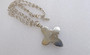 Brighton VERSAILLES NEPTUNE CROSS Silver Blue Necklace New With Tag MSRP $115 Old Costume Jewelry