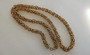 Gorgeous Thick Rope Chain Gold Plated Heavy 36 Inch Long Multi Link Twist Old Costume Jewelry