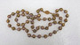 Vintage Chinese Cloisonne Enamel Gold Gilt  33" Pink Green Beaded Necklace Stunning Opera Length