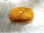 Vintage Egg Yolk Yellow Marbled Deeply Carved Resin Bangle Plastic Flower Leaves Bracelet Bakelite Style