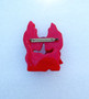 Art Deco Carved Red Bakelite Trembler Brooch Scottie Dog Pair Large Kissing Noses Dogs