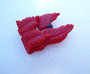 Art Deco Carved Red Bakelite Trembler Brooch Scottie Dog Pair Large Kissing Noses Dogs