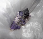 Fluorite Cubes & Sphalerite on White Calcite Specimen Elmwood Mine Tn. Excellent