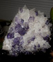 Fluorite Cubes & Sphalerite on White Calcite Specimen Elmwood Mine Tn. Excellent
